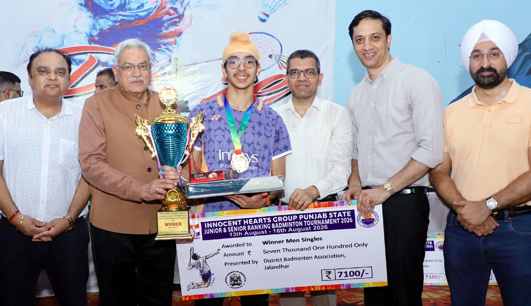 Jagsher Singh, Inayat Gulati clinch Punjab Senior Ranking Badminton titles