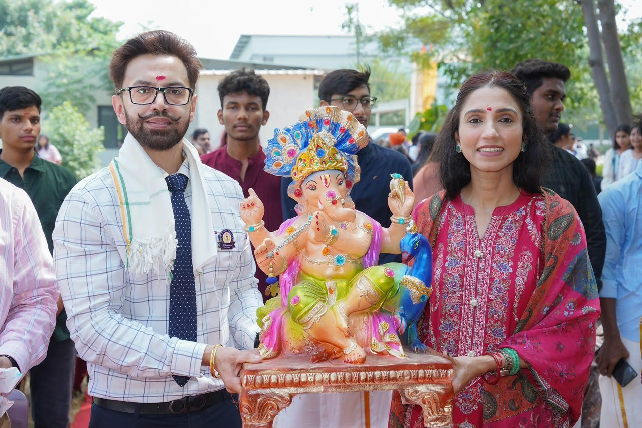 CT University transforms into a Vibrant Ganesha Utsav